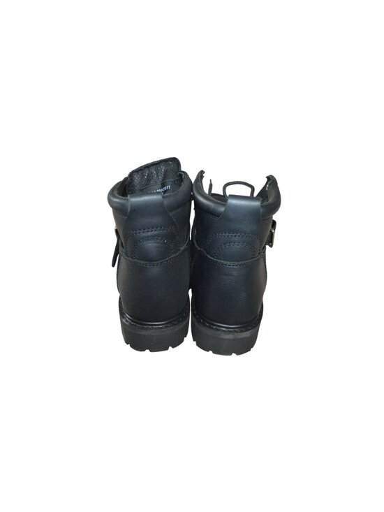 New River Road Crossroads Buckle Boots Black Leather Biker Men Size 8 Motorcycle